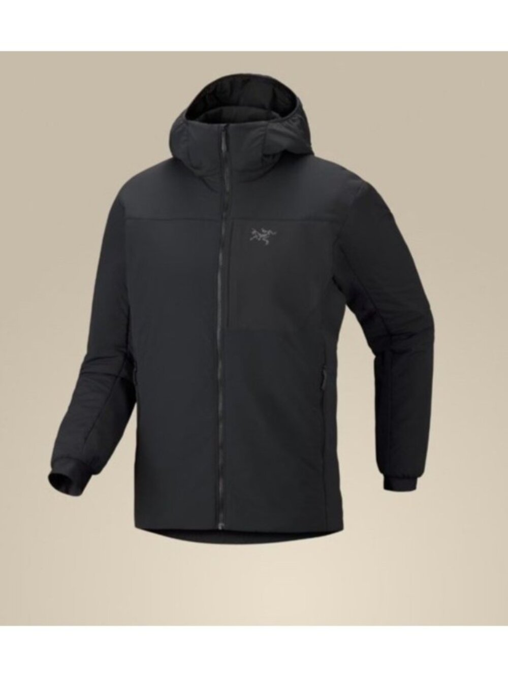 Arc'teryx Jacket Mens XL Black Proton Hoody Zip Insulated Coat Lightweight EUC